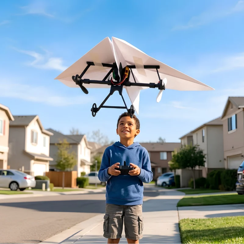 Kletshuts™ SkyGlide - Fjärrstyrd DIY Pappersflygplan Sky Glide För Nybörjare Och Hobbyentusiaster