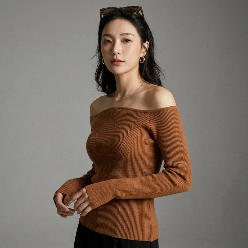 Pull Col Bateau Minimaliste
