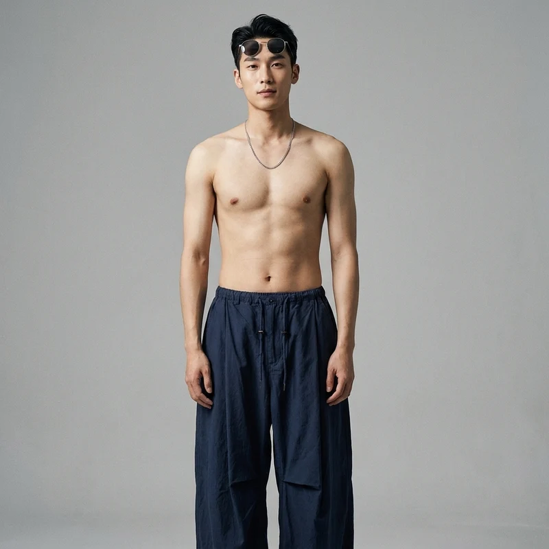 Pantalon Cargo Ample Streetwear