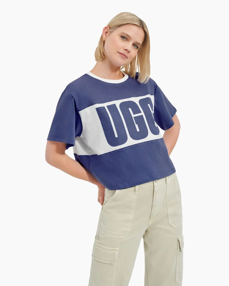 UGG Jordene Colourblock Logo T-shirt för kvinnor - Månsten