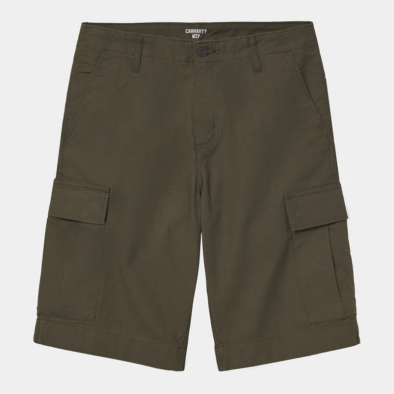 Carhartt WIP Herr Regular Cargo Shorts - Cypress Rinsed