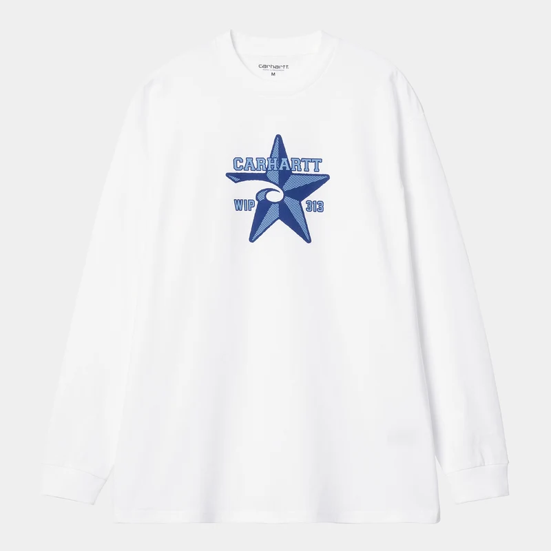 Carhartt WIP Långärmad sheriff T-shirt för herr - Vit