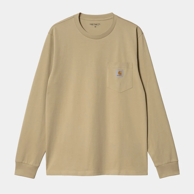 Carhartt WIP Långärmad fick-T-shirt för män - Ammonit
