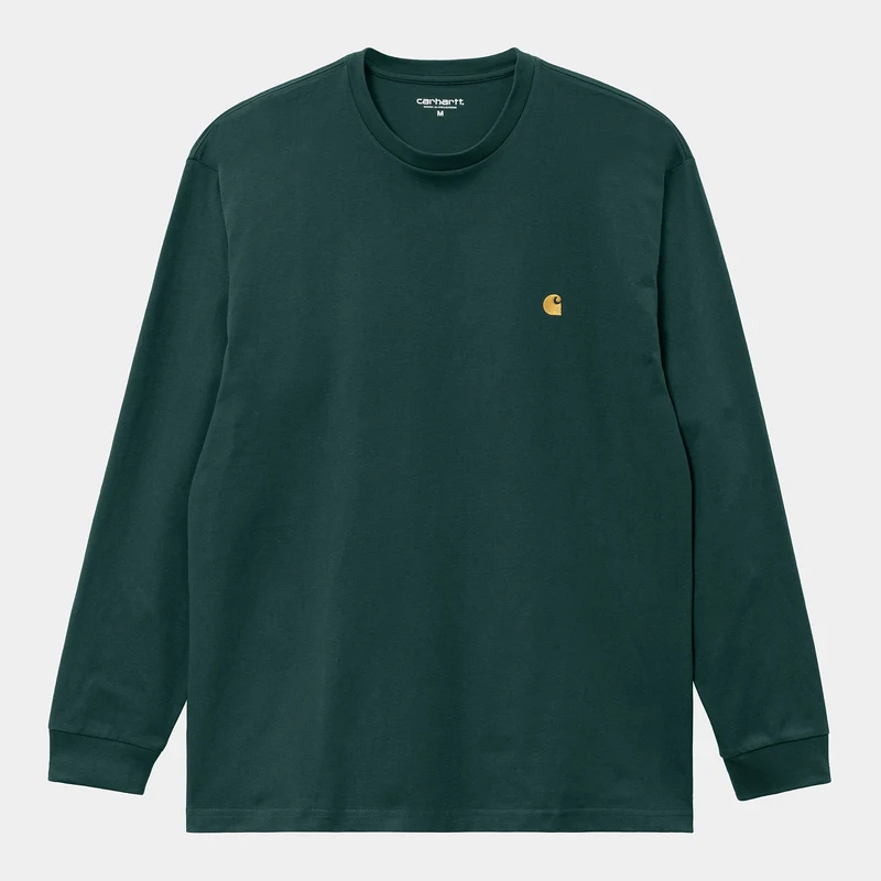 Carhartt WIP Chase långärmad t-shirt för män - Botanic