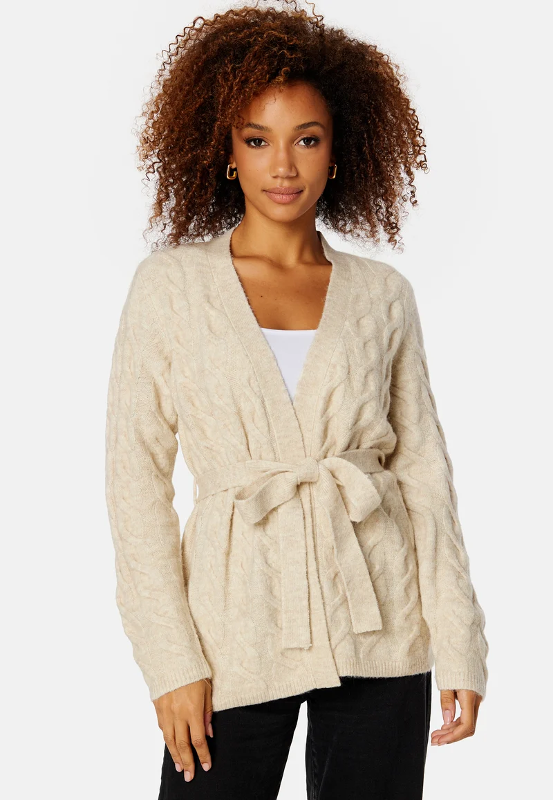 Ella L/S Cable Knit Cardigan