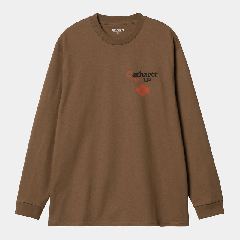Carhartt WIP Buffalo långärmad T-shirt för herr - Tamarind