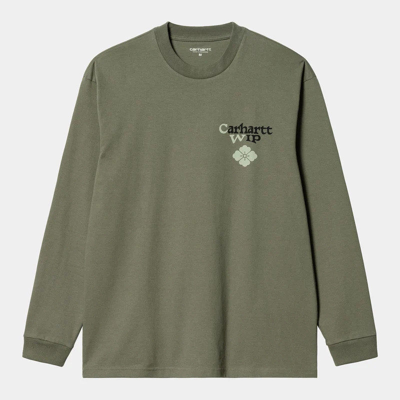 Carhartt WIP Buffalo långärmad t-shirt för män - Salvia