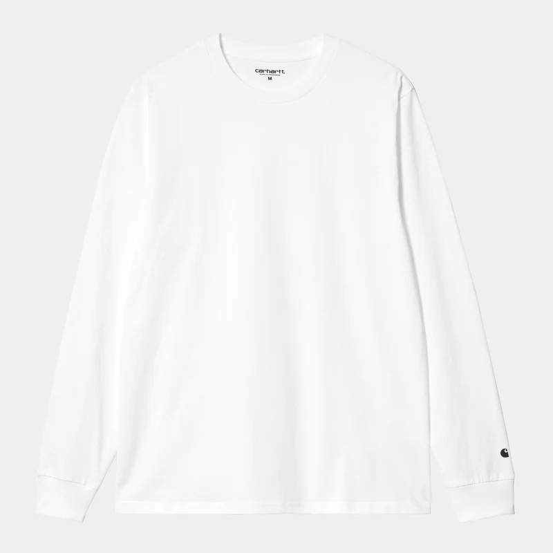 Carhartt WIP Herr Base Långärmad T-shirt - Vit