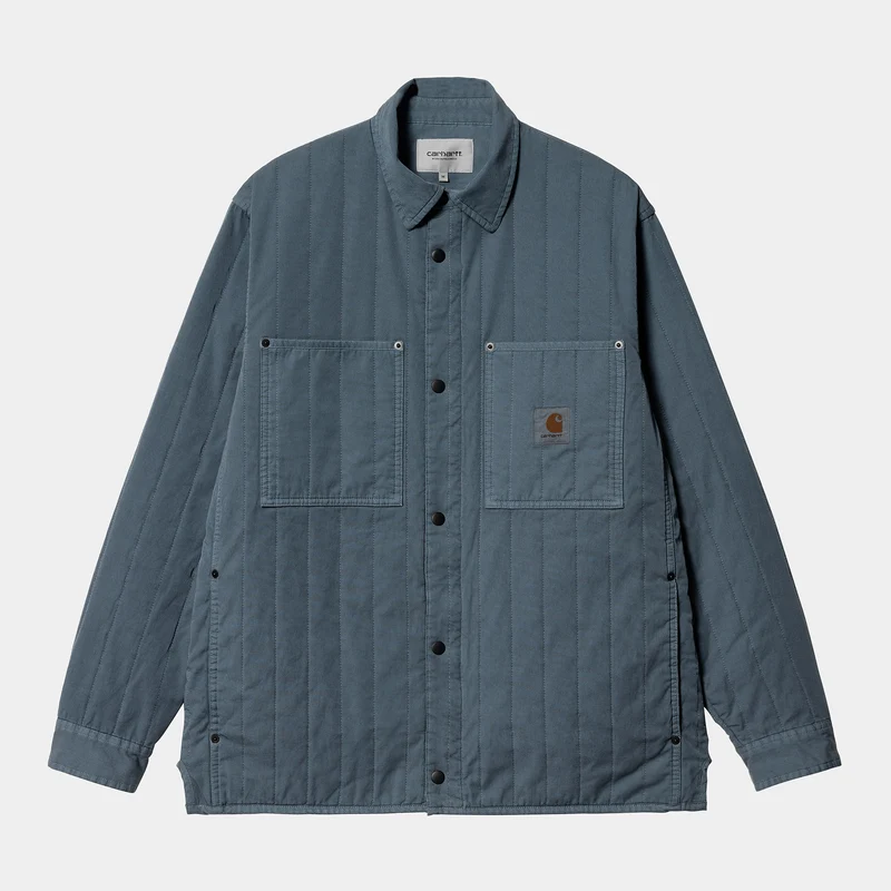 Carhartt WIP Herr Skyler Shirt Jacket - Storm Blue Garment Dyed