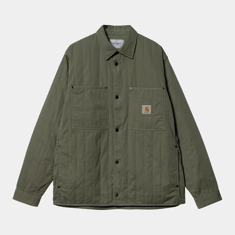 Carhartt WIP Herr Skyler Shirt Jacket - Dollar Green Garment Dyed