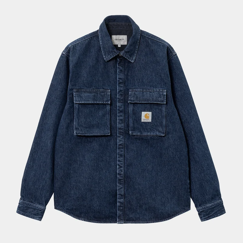 Carhartt WIP Herr Monterey Shirt Jacka - Blå