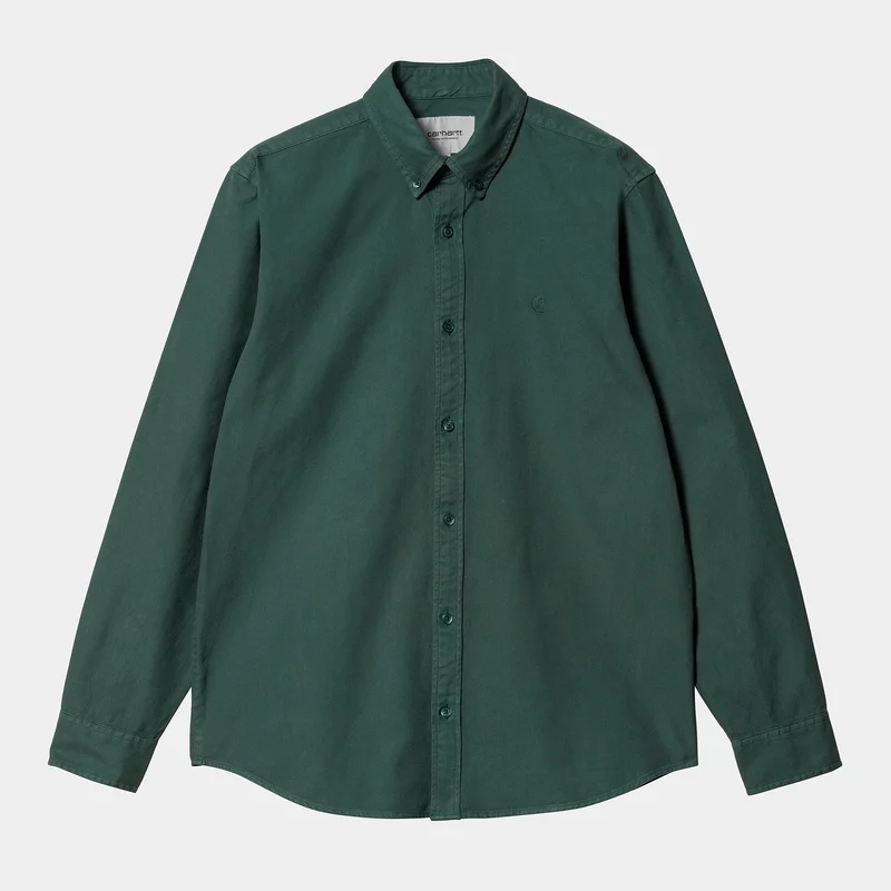 Carhartt WIP Bolton långärmad skjorta för män - Botanic