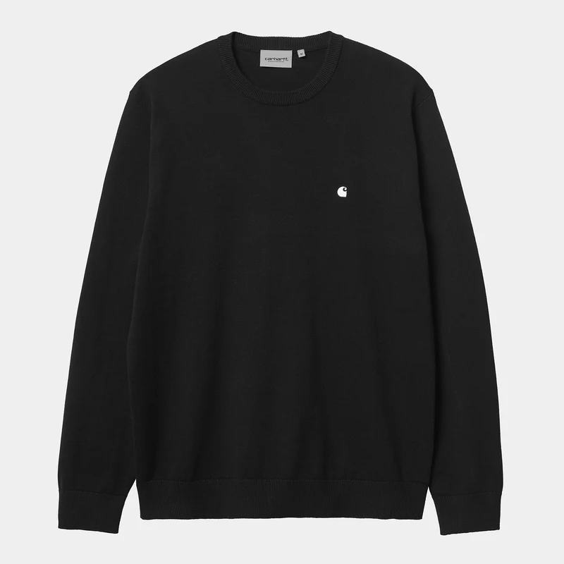 Carhartt WIP Madison stickad tröja för män - Svart
