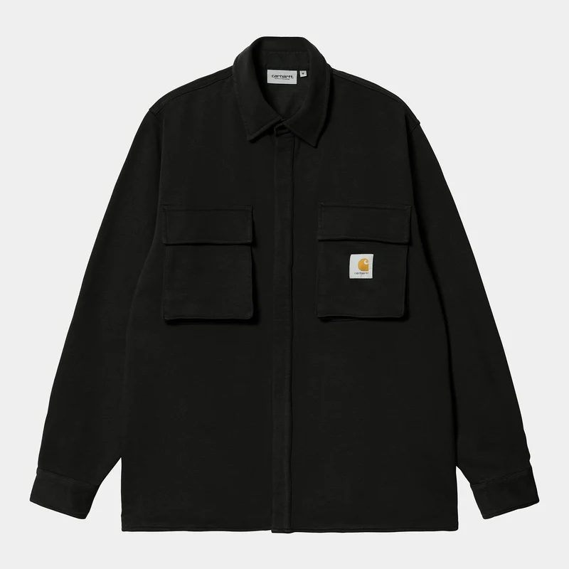 Carhartt WIP Herr Wade Sweat Top - Black Stone Washed