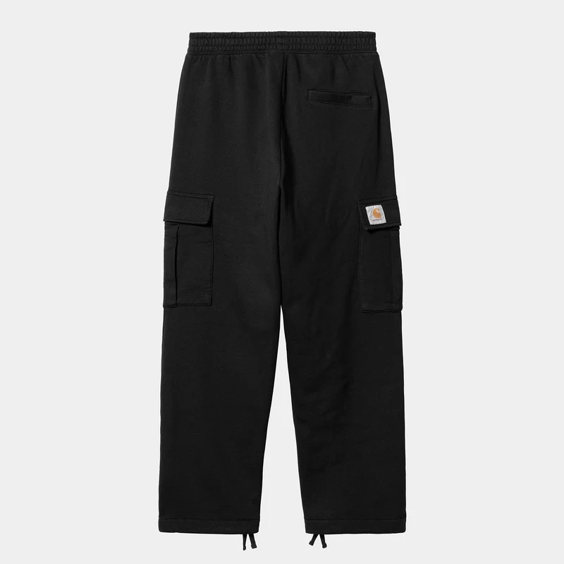 Carhartt WIP Herr Wade Sweat Pant - Black Stone Washed