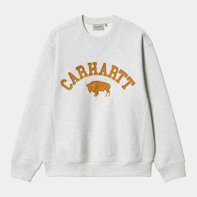 Carhartt WIP Sweattop för män - Ash Heather / Brown