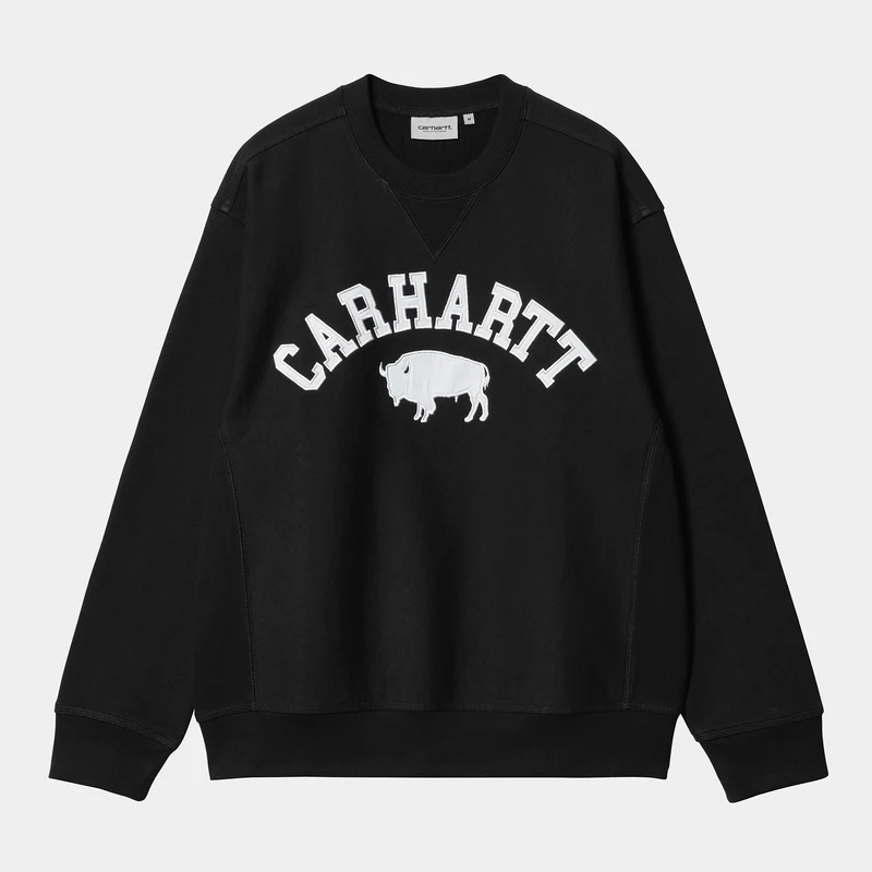 Carhartt WIP Sweattop för män - Svart / Vit