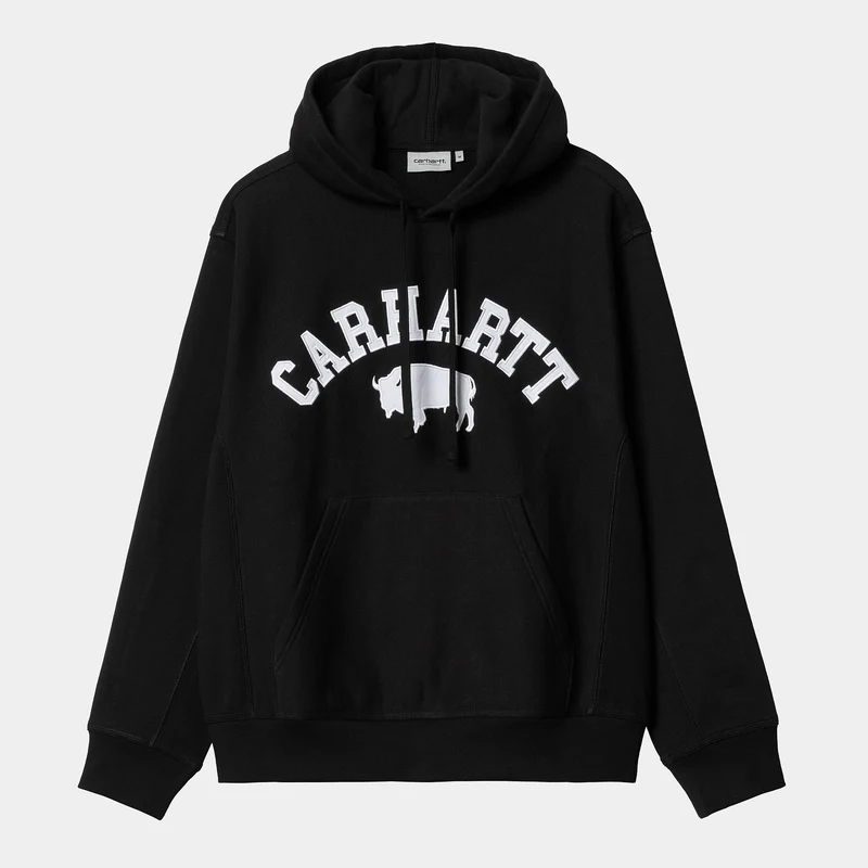 Carhartt WIP Sweat Hoodie för män - Svart / Vit