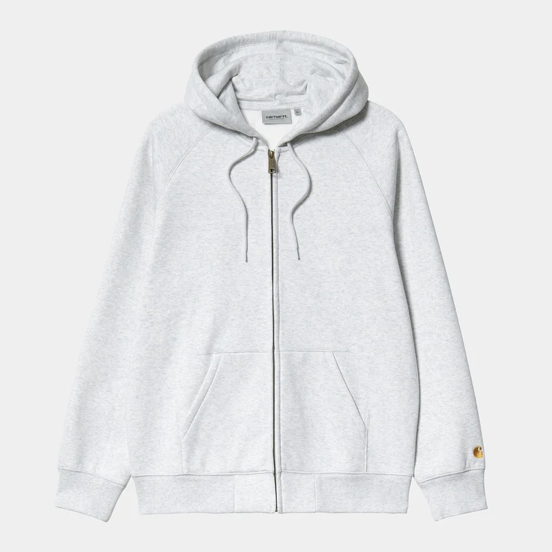 Carhartt WIP Chasejacka med huva för herr - Ash Heather / Gold