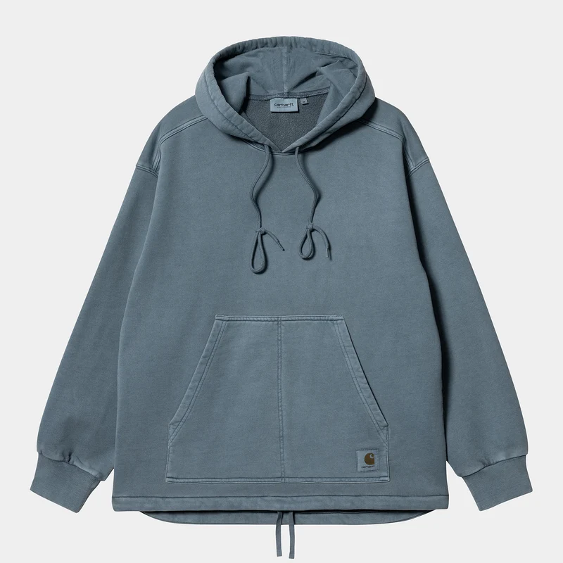 Carhartt WIP Herr Arling Sweat Hoodie - Storm Blue Garment Dyed