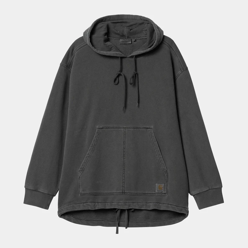 Carhartt WIP Herr Arling Sweat Hoodie - Black Garment Dyed
