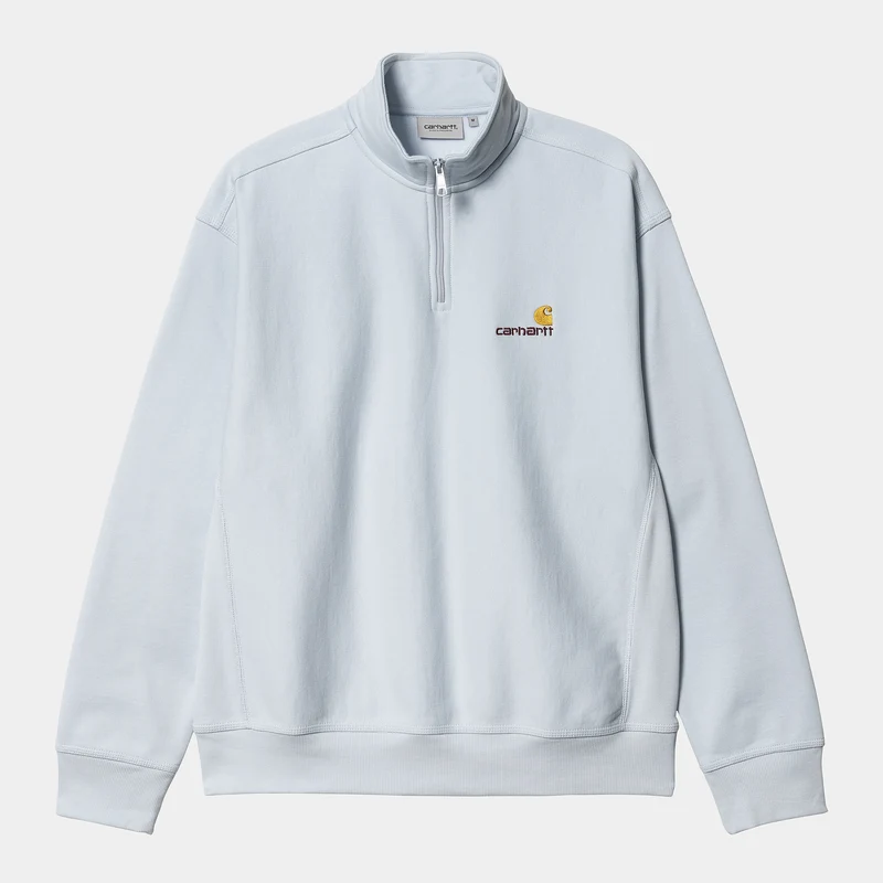 Carhartt WIP Herr Halv dragkedja American Script Träningstopp - Icarus