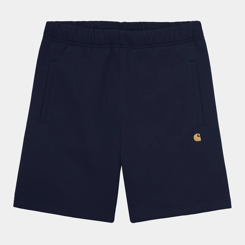 Carhartt WIP Män Chase Sweat Short - Mörk Marinblå
