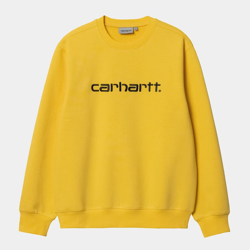 Carhartt WIP Herr Carhartt WIP Sweat Top - Buttercup / Svart