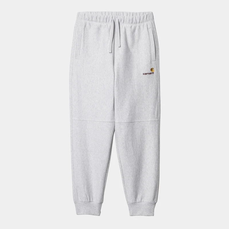 Carhartt WIP Herr American Script Joggingbyxor - Ash Heather