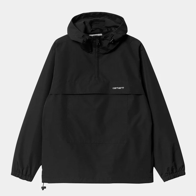 Carhartt WIP Windbreaker Pullover Jacka för män - Svart / Vit
