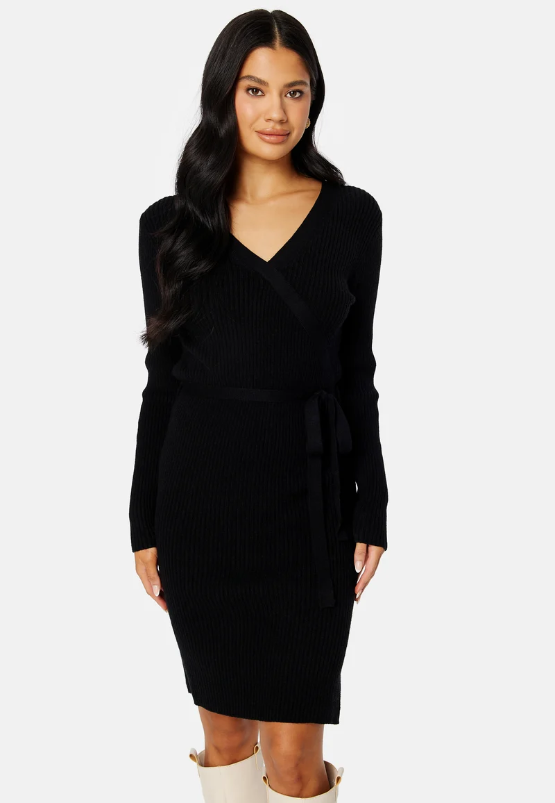 Ril Wrap L/S Knit Dress