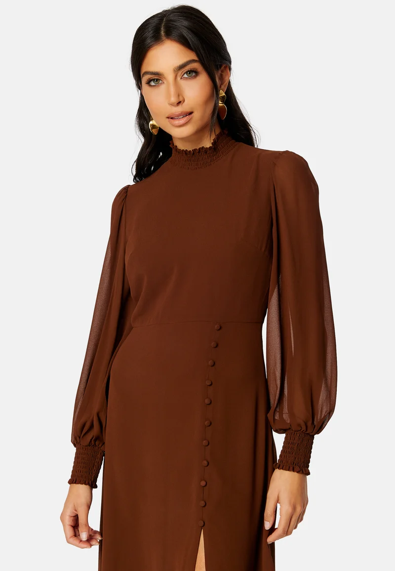Sasha High Neck Midi Dress