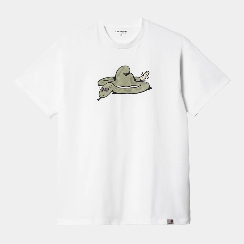 Carhartt WIP Herr Snek kortärmad T-shirt - Vit