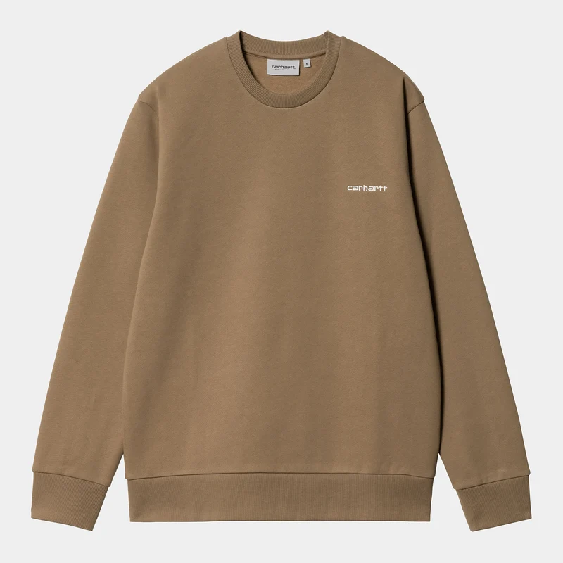 Carhartt WIP Man Script Broderi Sweat Top - Buffalo