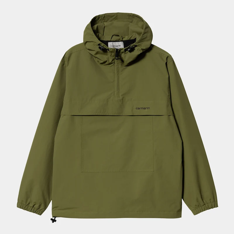 Carhartt WIP Windbreaker Pullover Jacka för män - Kiwi / Svart