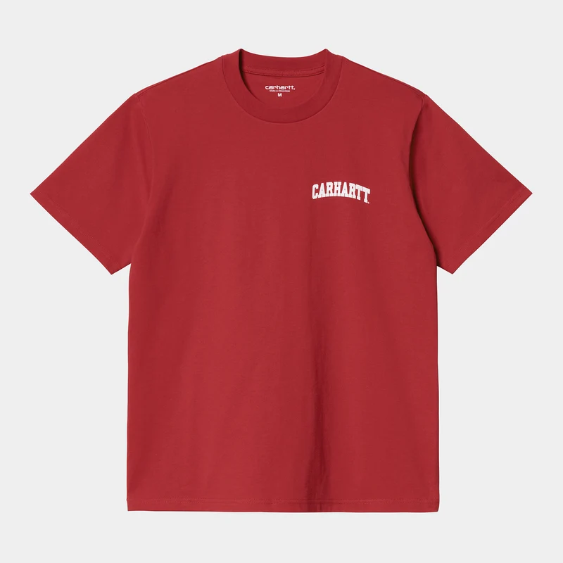 Carhartt WIP Kortärmad University Script T-shirt för män - Arcade