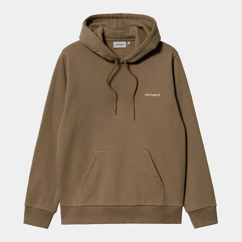 Carhartt WIP Man Script Broderi Hoodie - Buffalo