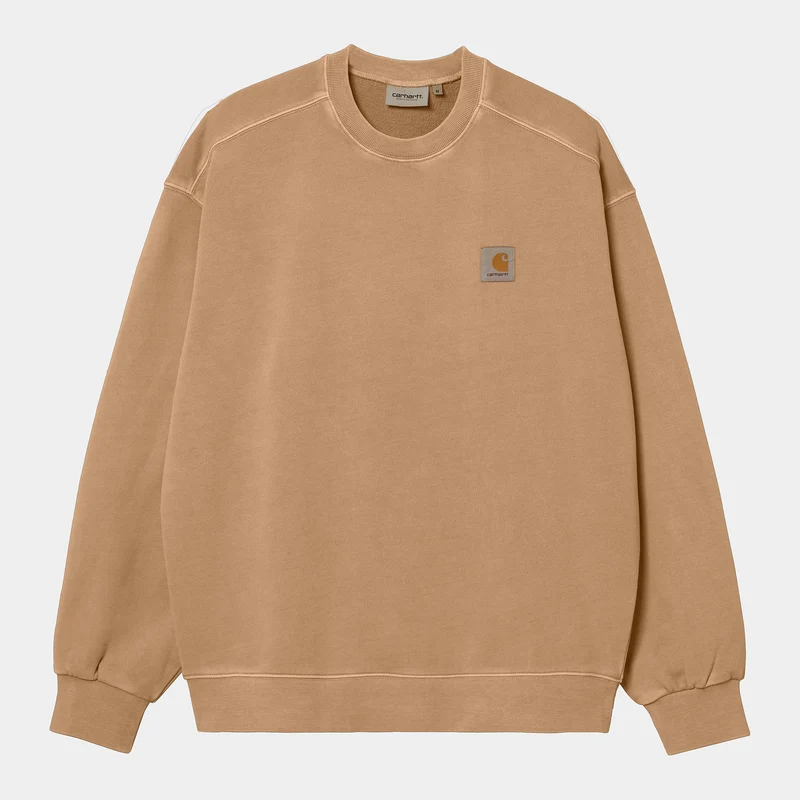 Carhartt WIP Nelson Sweat Top för män - Dusty Hamilton Brown
