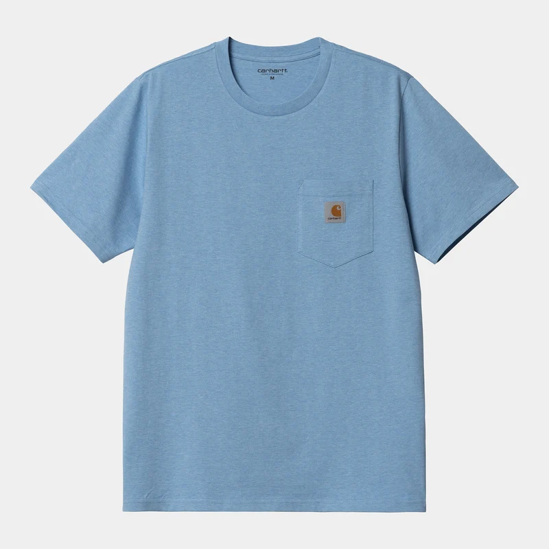 Carhartt WIP Kortärmad fick-T-shirt för män - Piscine Heather