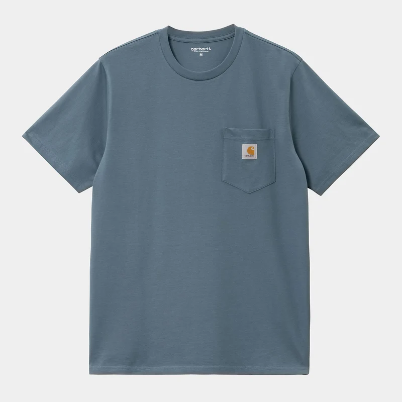 Carhartt WIP Kortärmad fick-T-shirt för män - Storm Blue