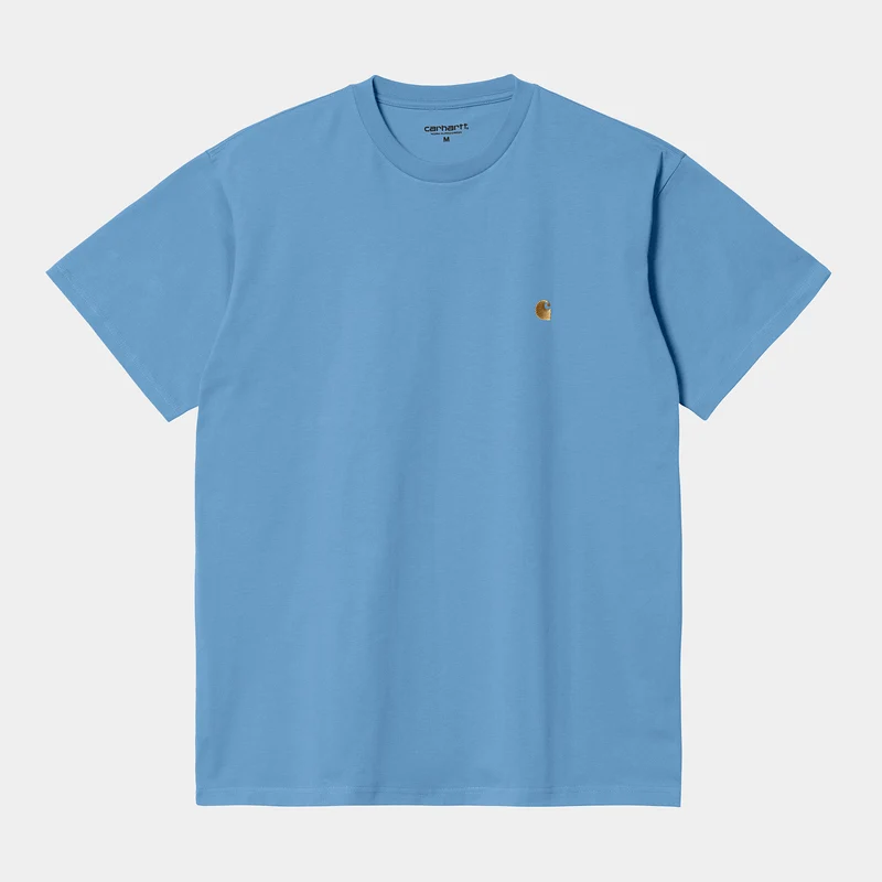 Carhartt WIP Chase kortärmad t-shirt för män - Piscine