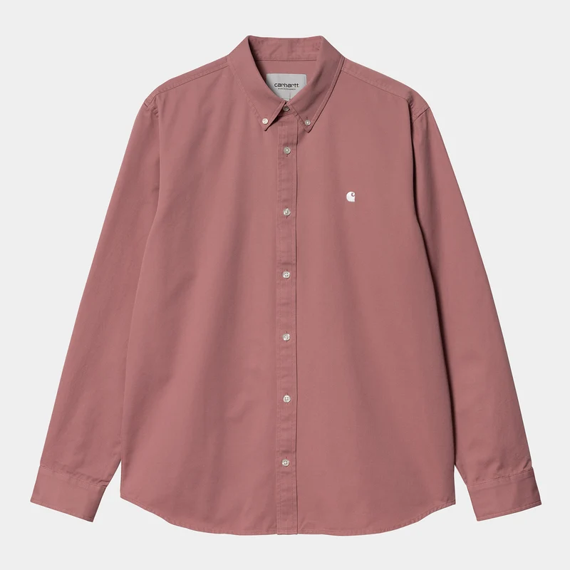 Carhartt WIP Madison långärmad herrskjorta - Dahlia