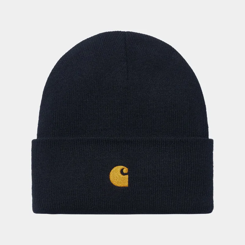 Carhartt WIP Unisex Chase Beanie - Dark Navy
