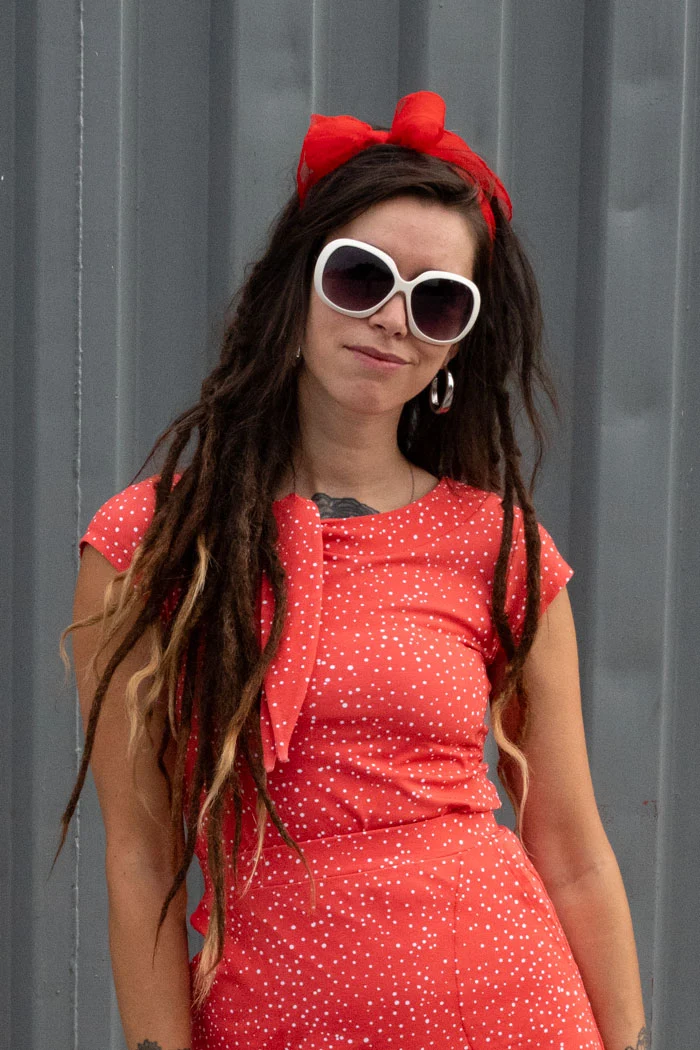 Tröja Sanna - Dotty pink