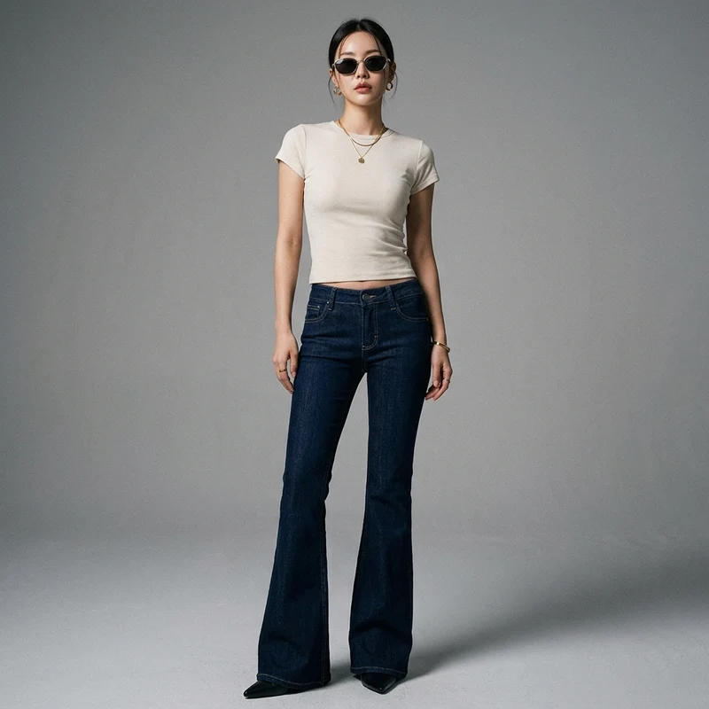 Jean Flare Taille Basse