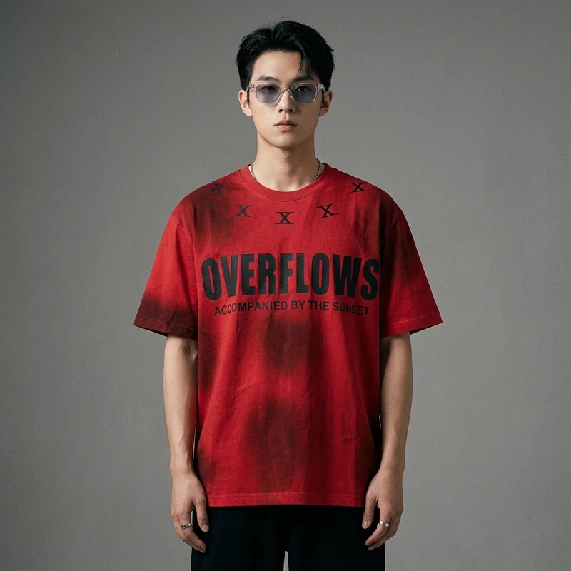 T-Shirt Manches Courtes Unisexe Délavé