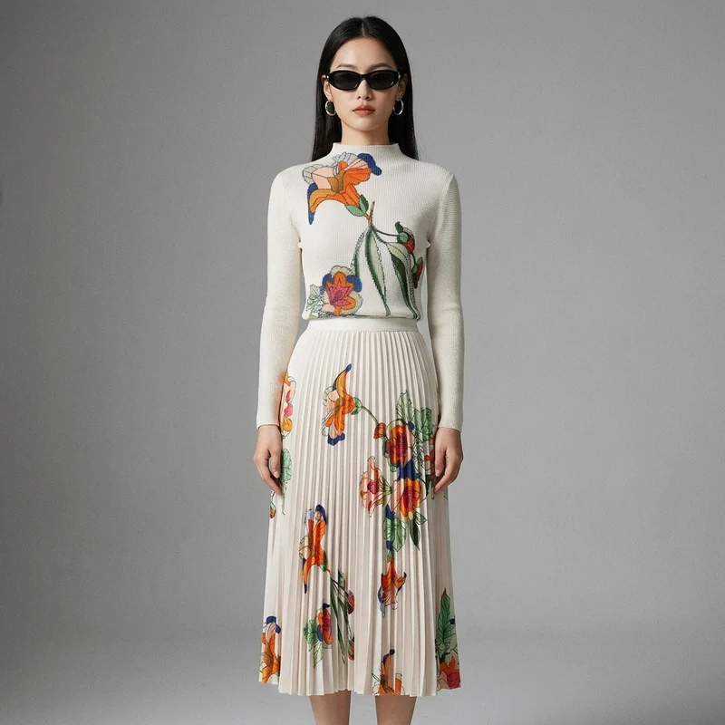 Ensemble Jupe et Top Élégant