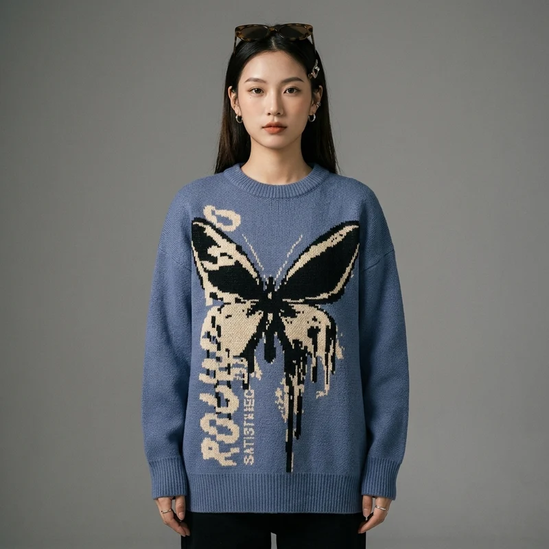 Pull Papillon Jacquard