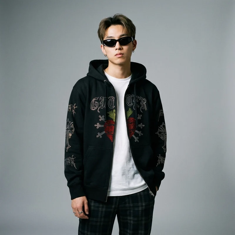 Cardigan Imprimé Streetwear