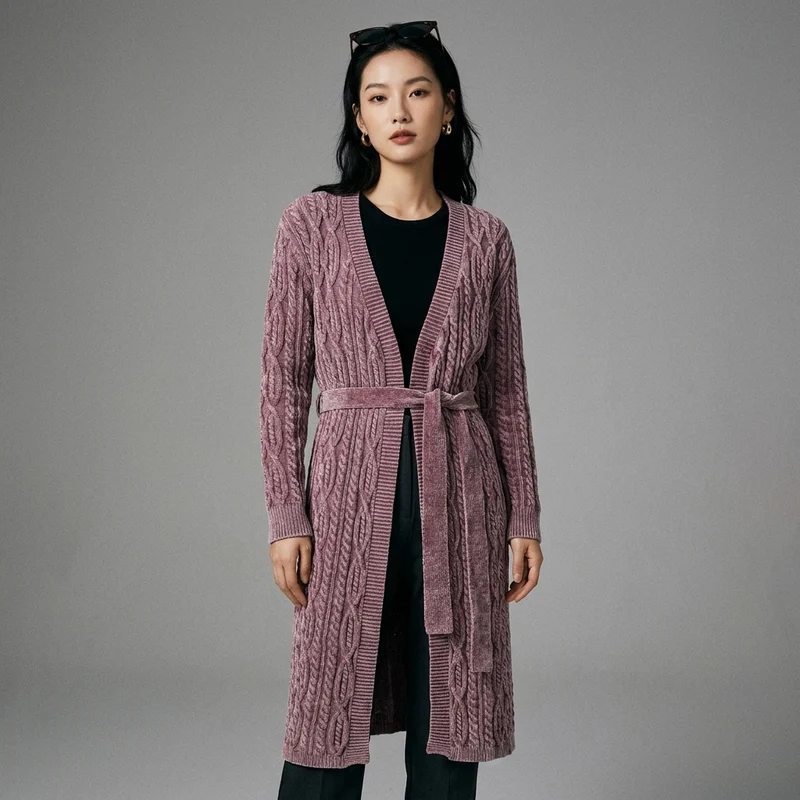 Trench-coat en Maille Décontracté